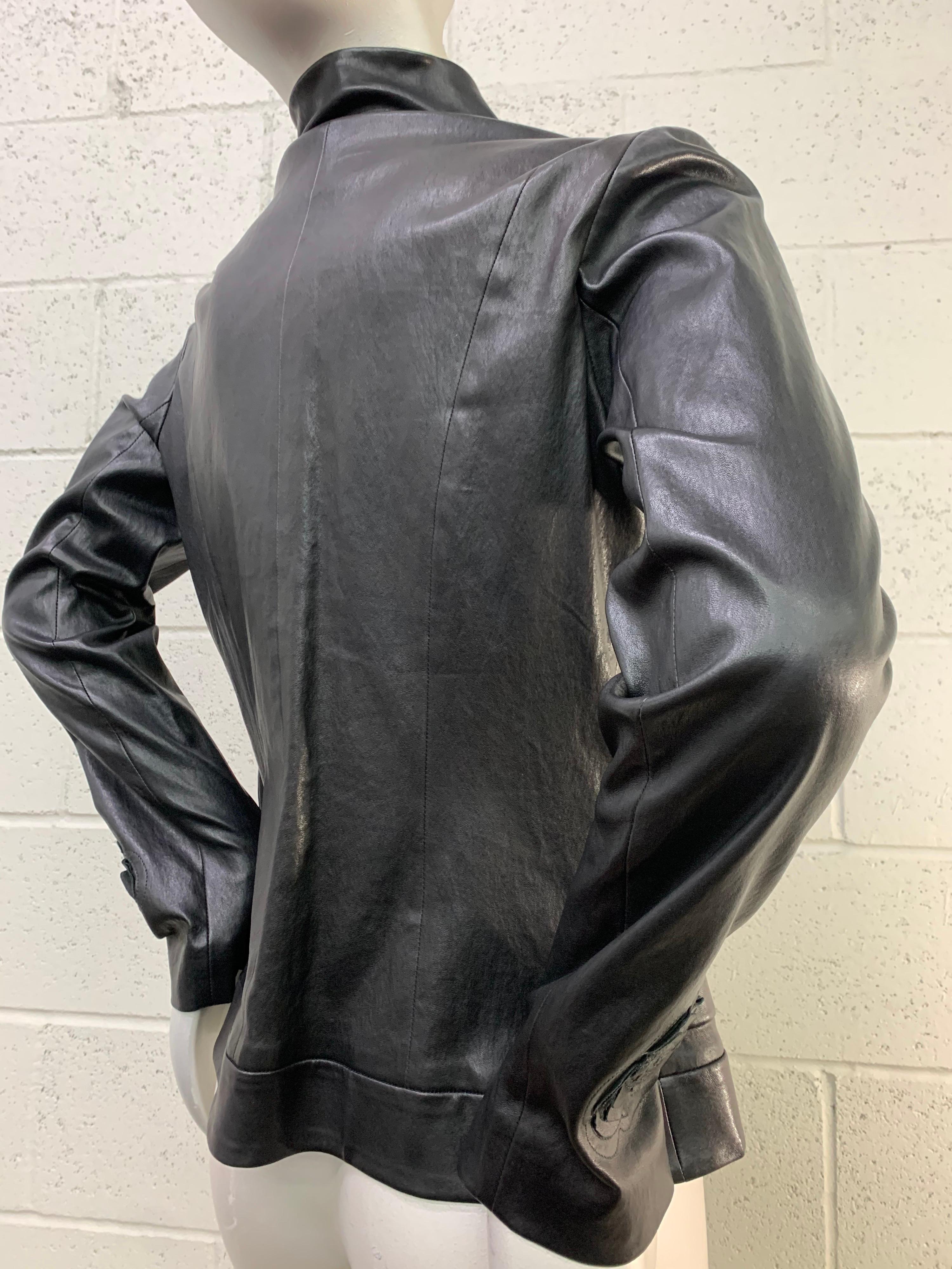 chanel black leather jacket