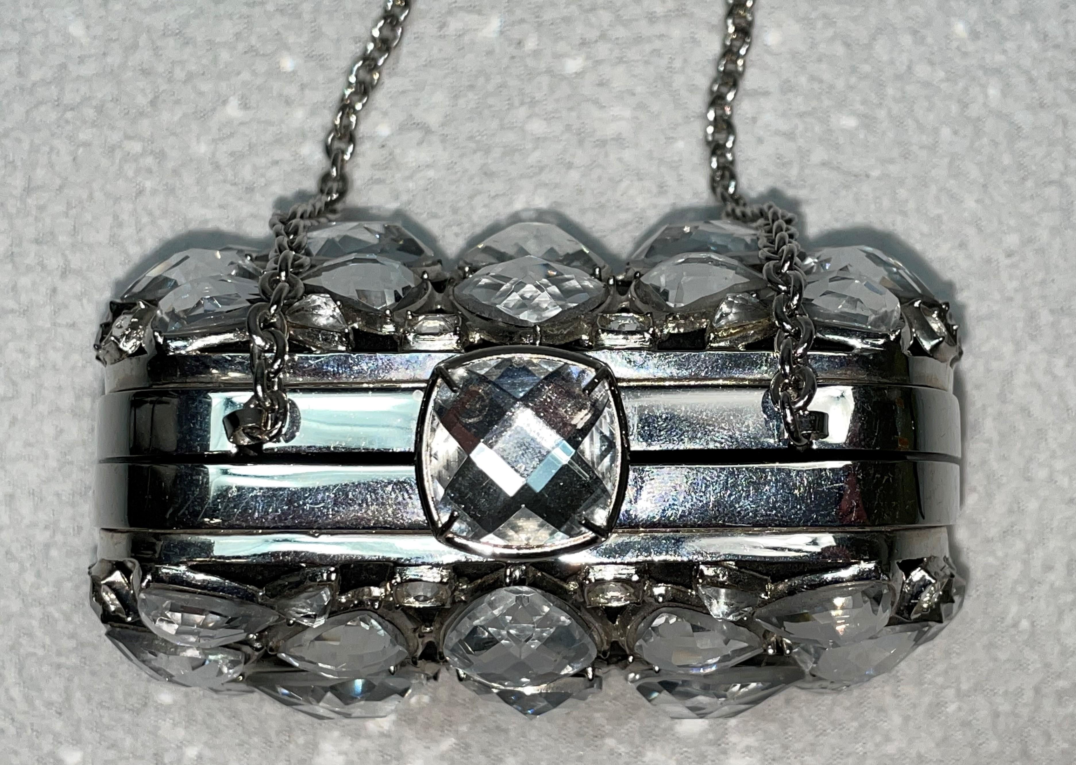 2010 Christian Dior John Galliano Limitierte Minaudiere Kristall-Kupplung Handtasche im Zustand „Gut“ in Yukon, OK