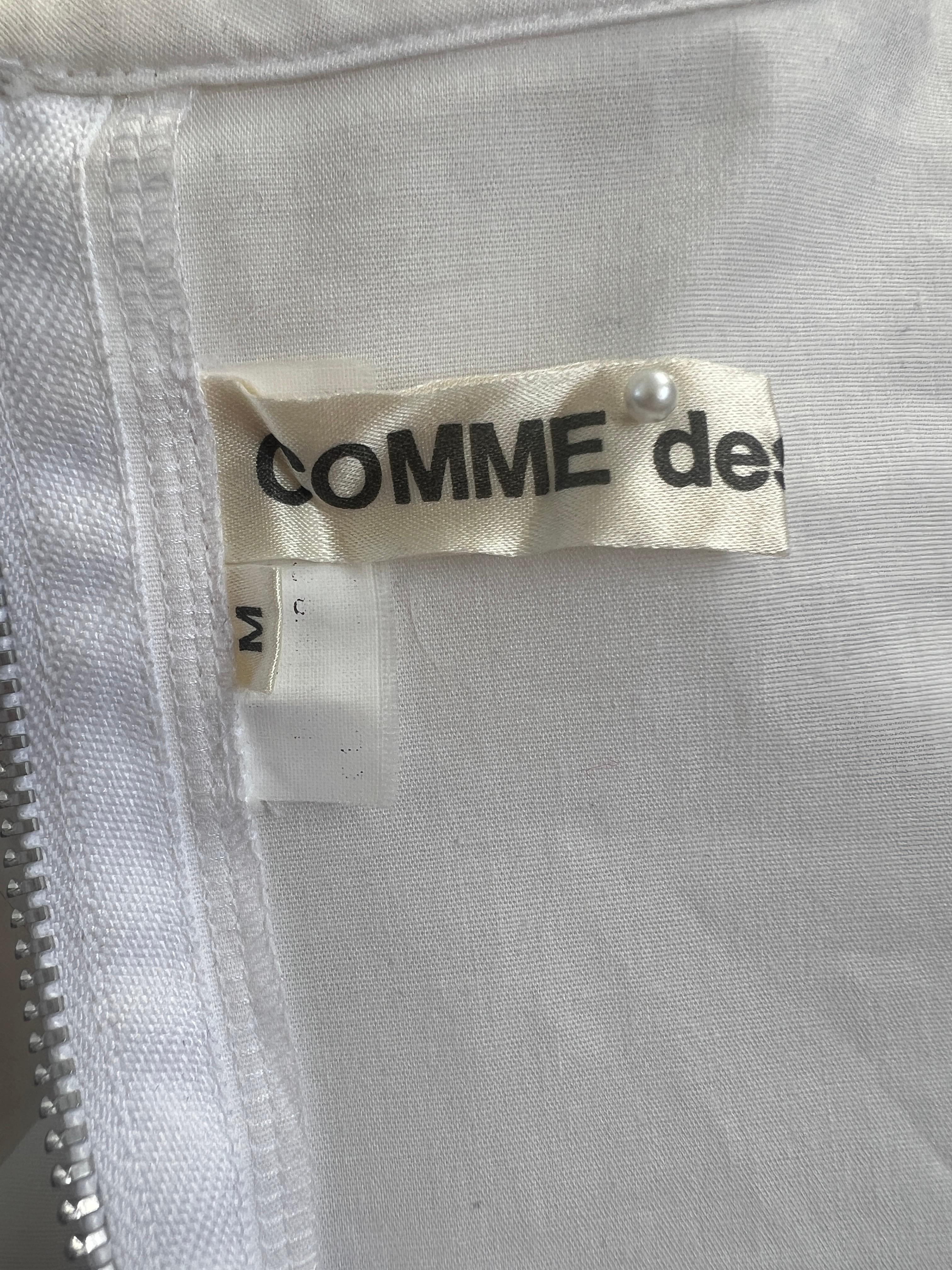 2010 Comme des Garçons Top imbottito in cotone bianco In condizioni ottime in vendita a London, GB