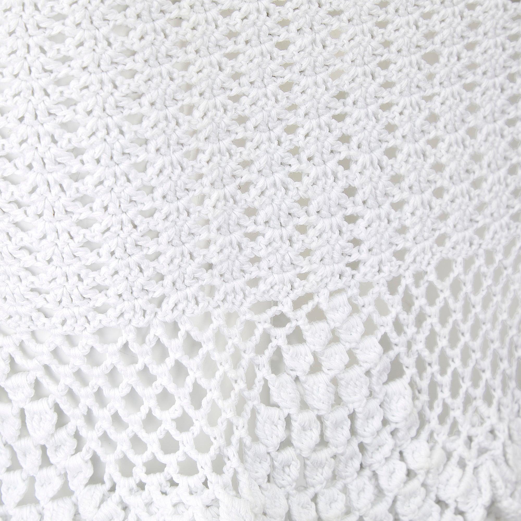 2010 Dolce and Gabbana Runway Documented White Crochet Knit Skirt In Good Condition For Sale In London, GB
