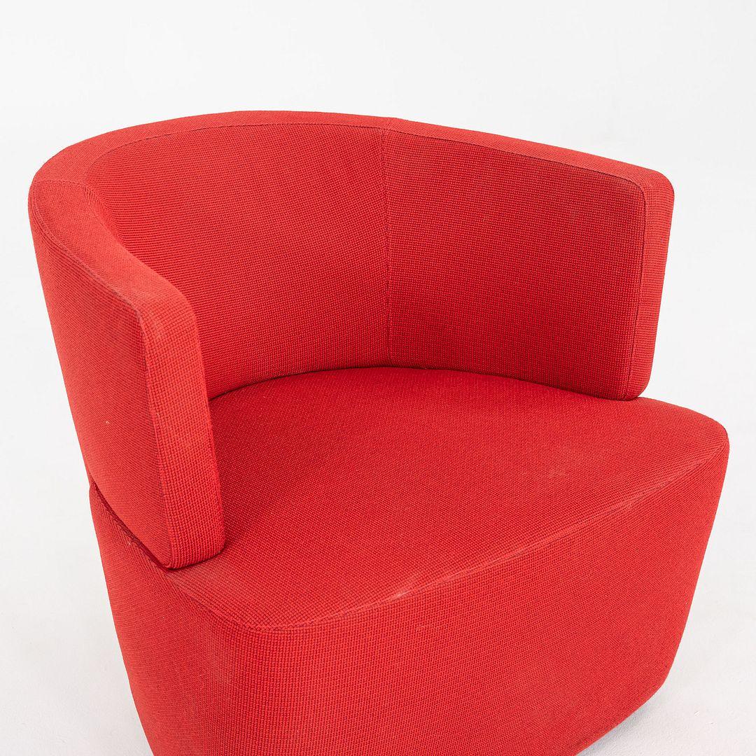 2010 EOOS für Coalesse / Walter Knoll Joel Dreh-Loungesessel mit rotem Stoff (21. Jahrhundert und zeitgenössisch) im Angebot