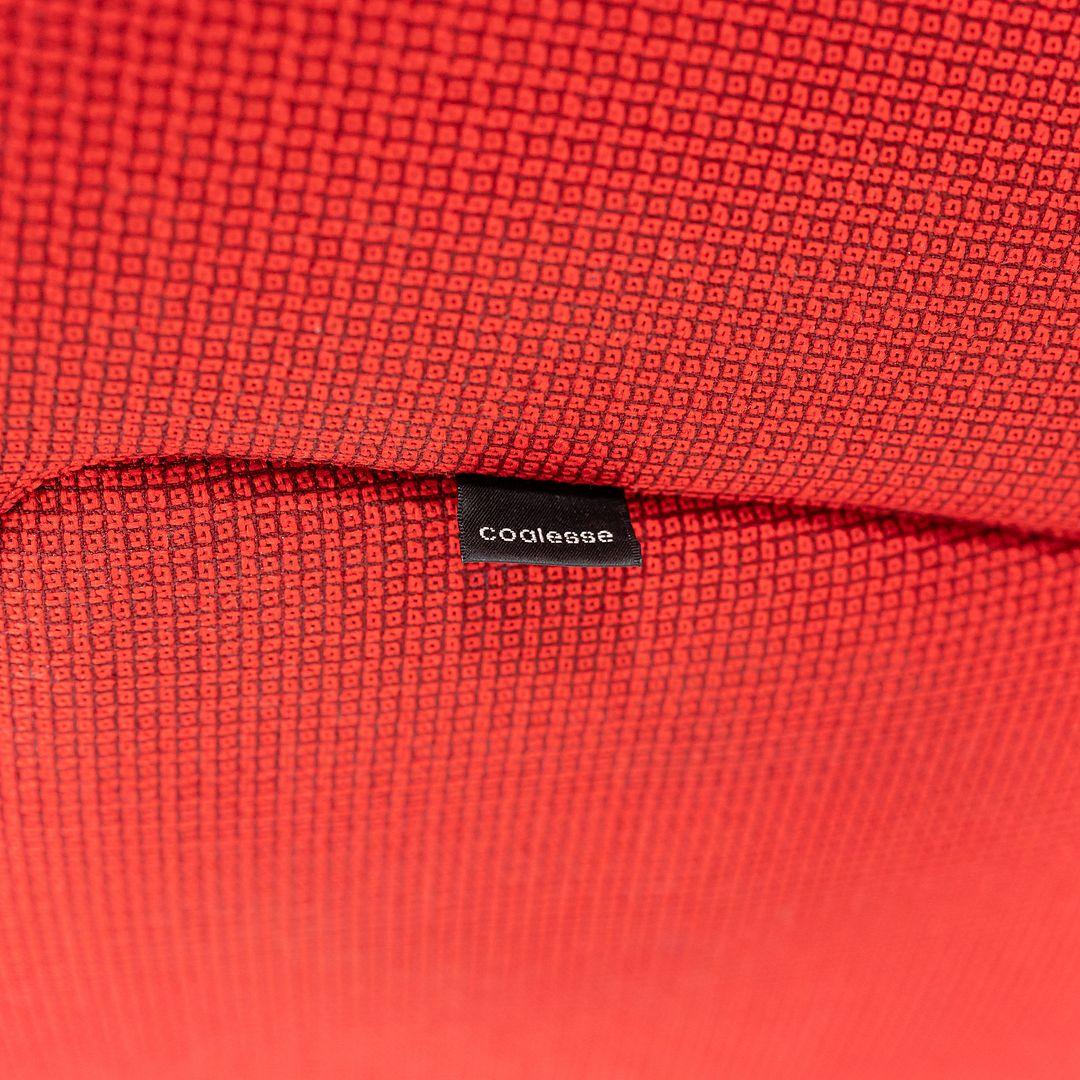 2010 EOOS für Coalesse / Walter Knoll Joel Dreh-Loungesessel mit rotem Stoff (Stahl) im Angebot