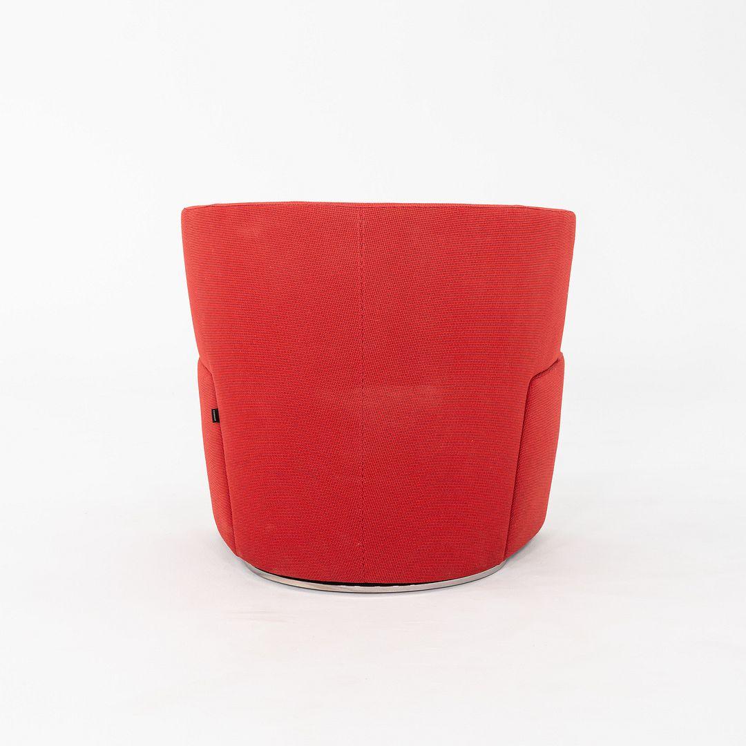 2010 EOOS für Coalesse / Walter Knoll Joel Dreh-Loungesessel mit rotem Stoff im Angebot 2