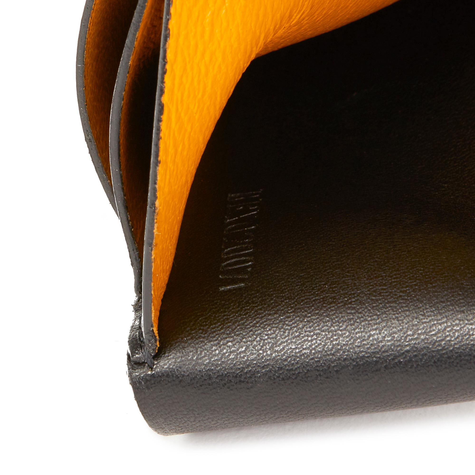 2010 Goyard Black Chevron Coated Canvas Bi-Fold Wallet 1