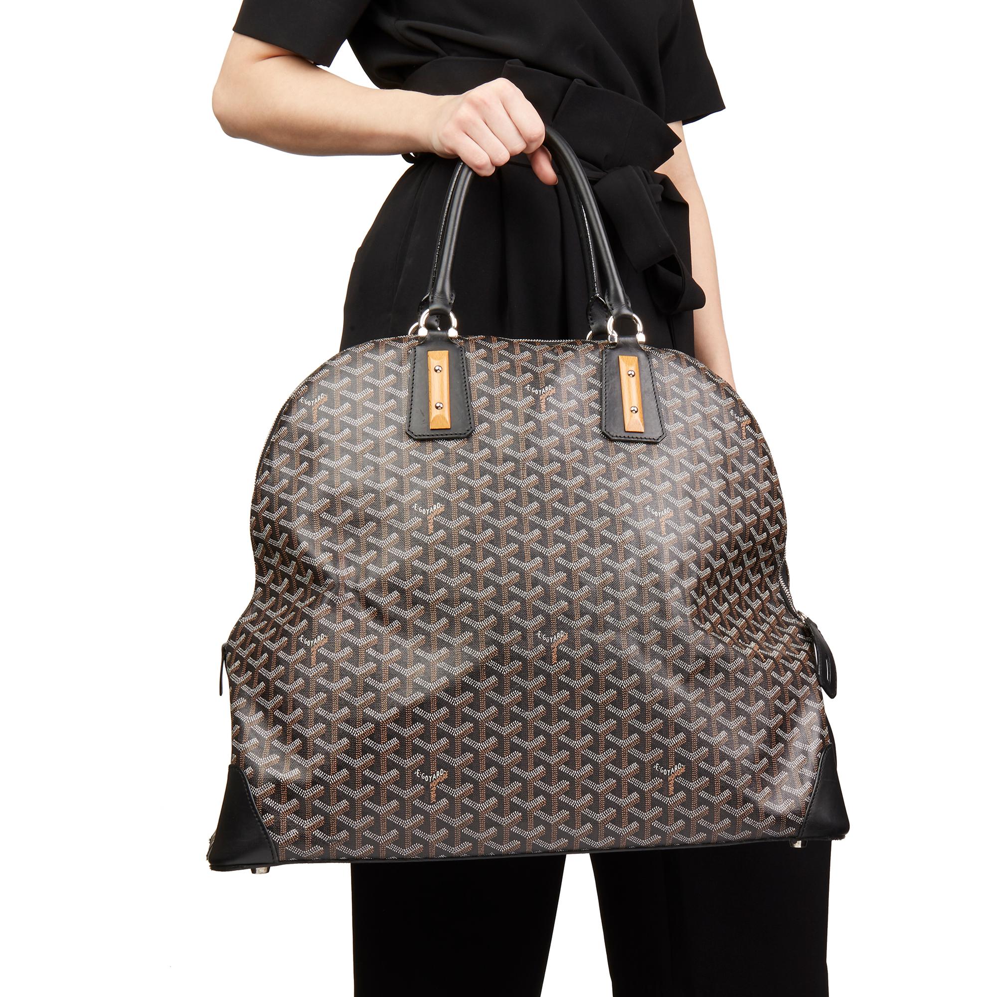 2010 Goyard Black Vendôme Cloth 24h Bag 7