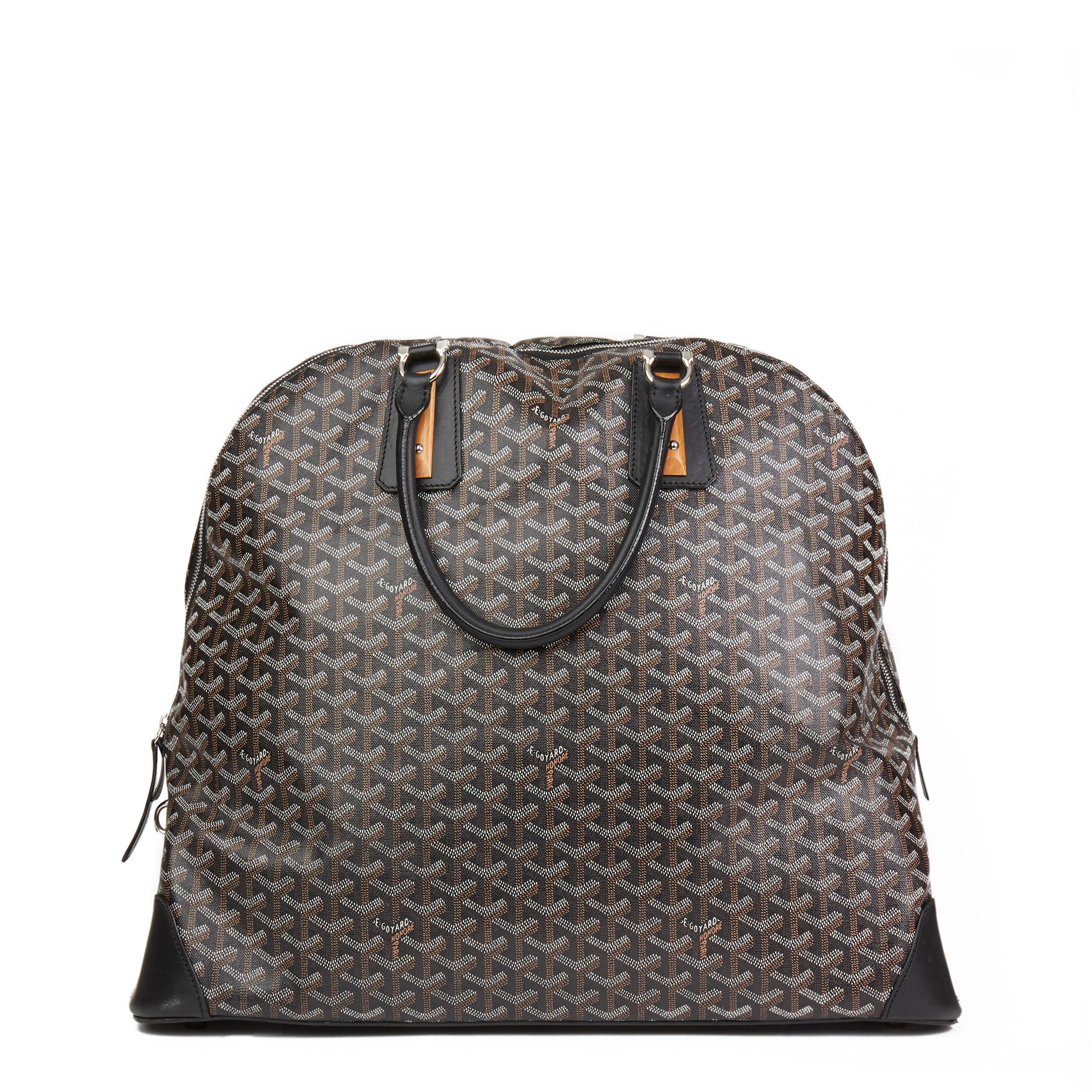 Women's or Men's 2010 Goyard Black Vendôme Cloth 24h Bag