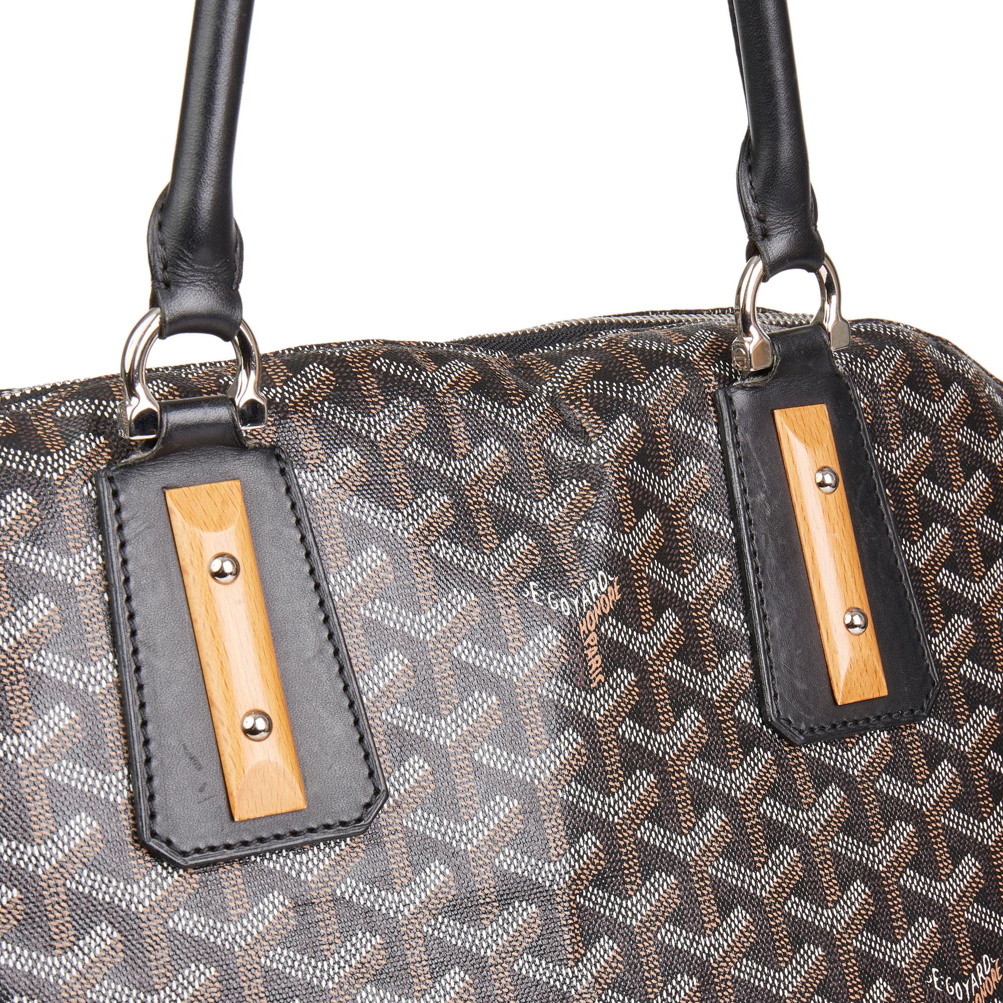 2010 Goyard Black Vendôme Cloth 24h Bag 2
