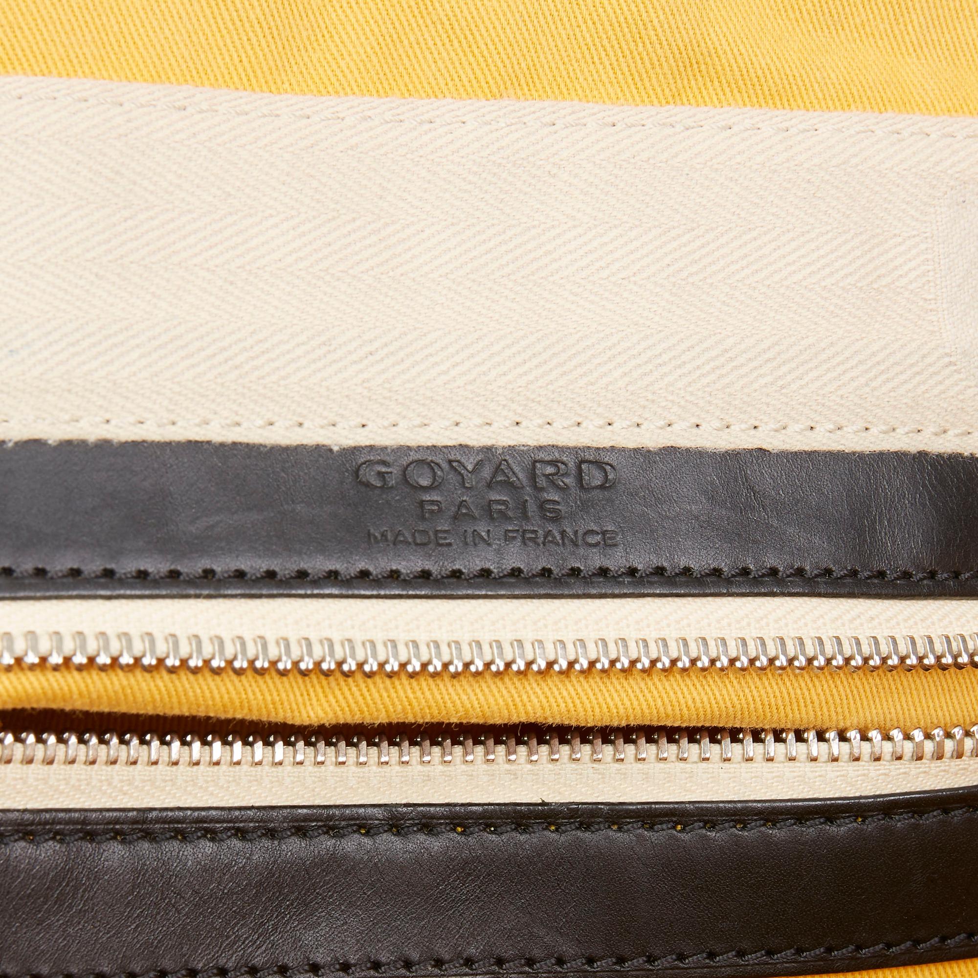 2010 Goyard Black Vendôme Cloth 24h Bag 4