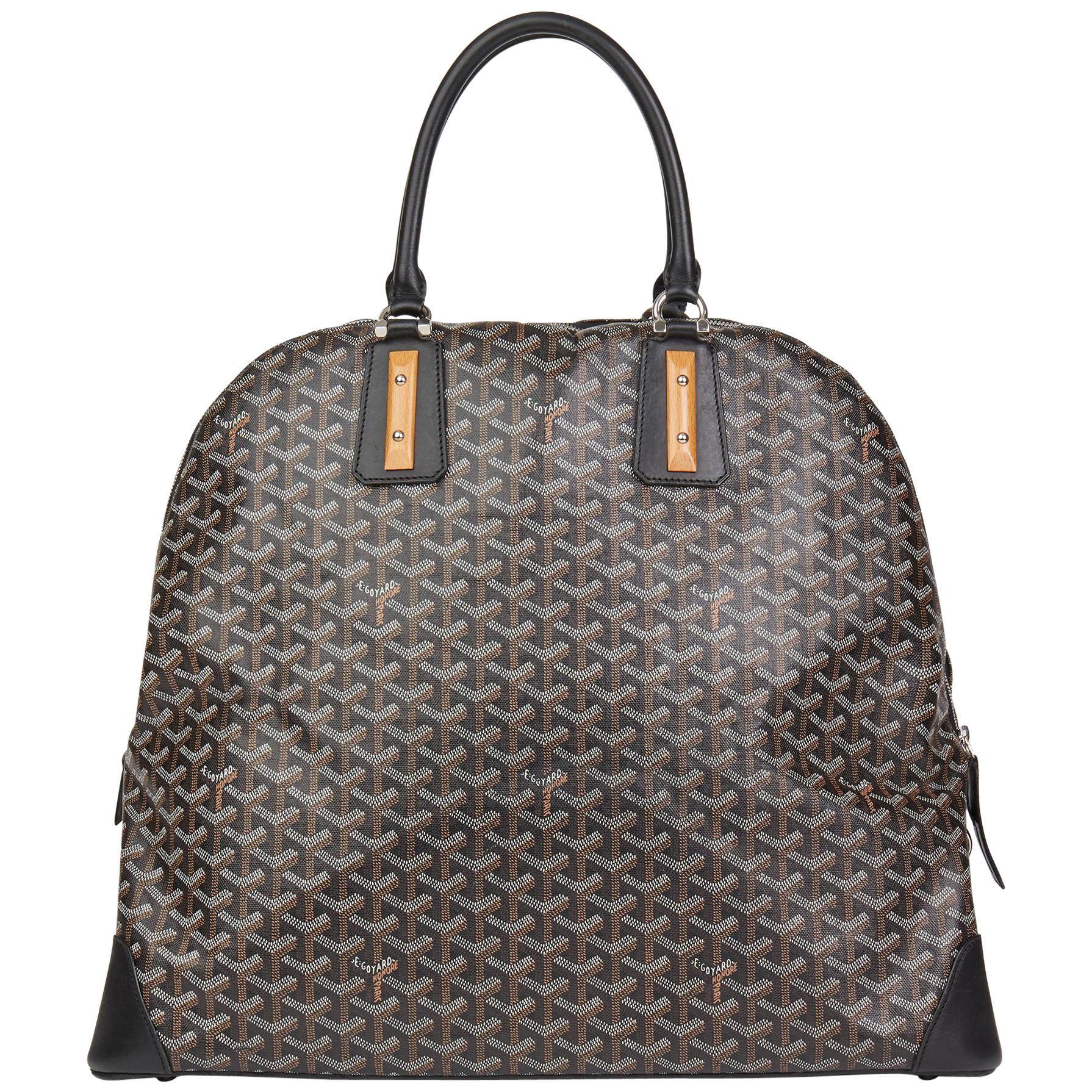 2010 Goyard Black Vendôme Cloth 24h Bag