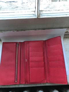 2010 Hermes Bearn Chevre Mysore Tri=Fold Wallet