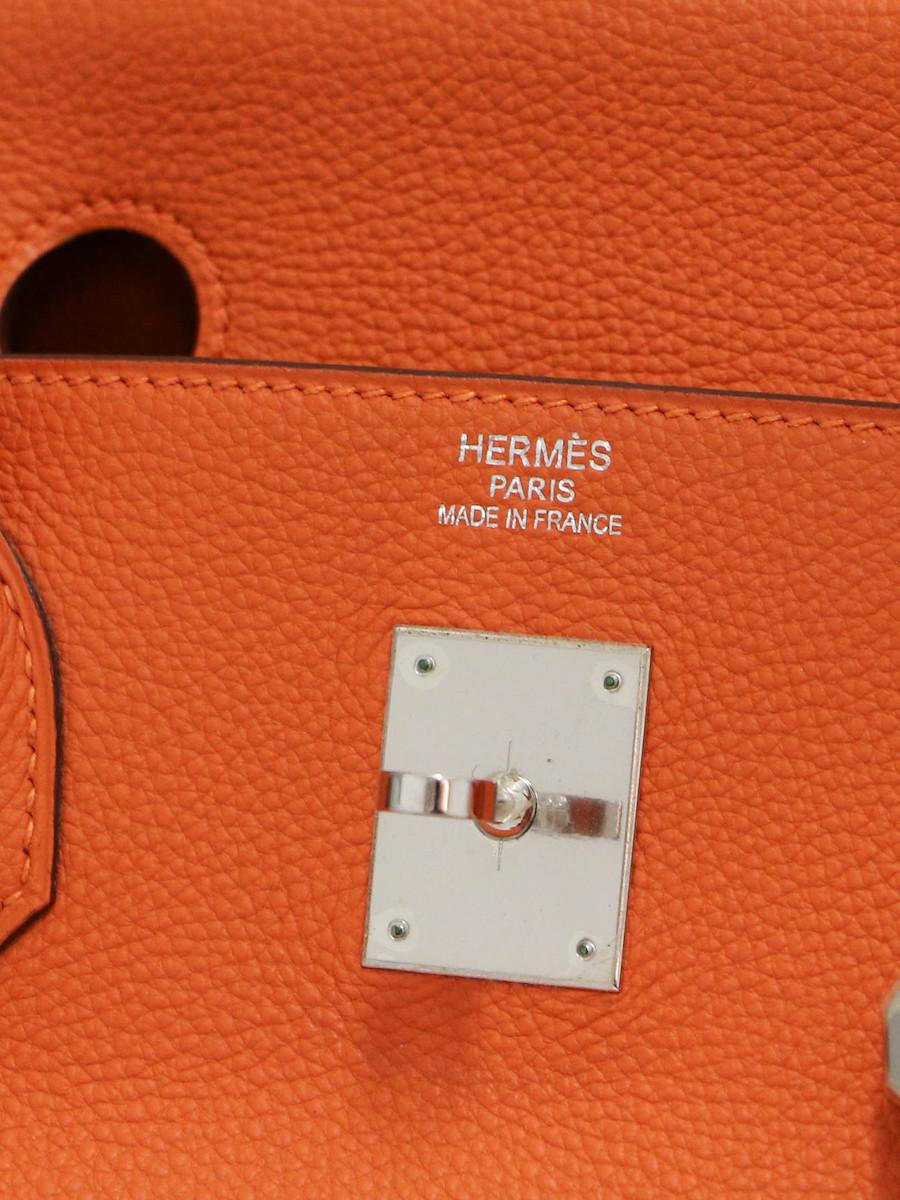 2010 Hermès Birkin 40 naranja Togo en venta 5