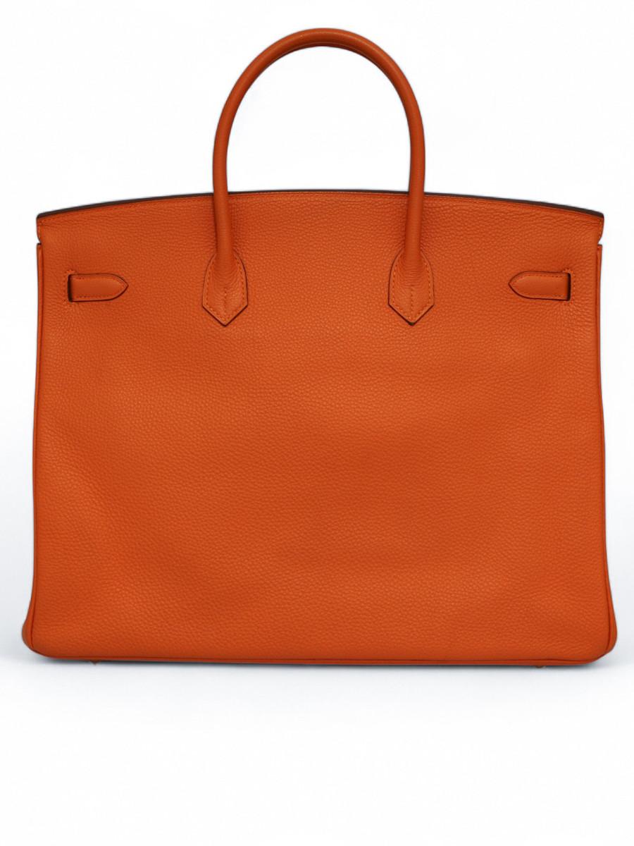2010 Hermès Birkin 40 naranja Togo en Excelente estado para la venta en Paris, FR