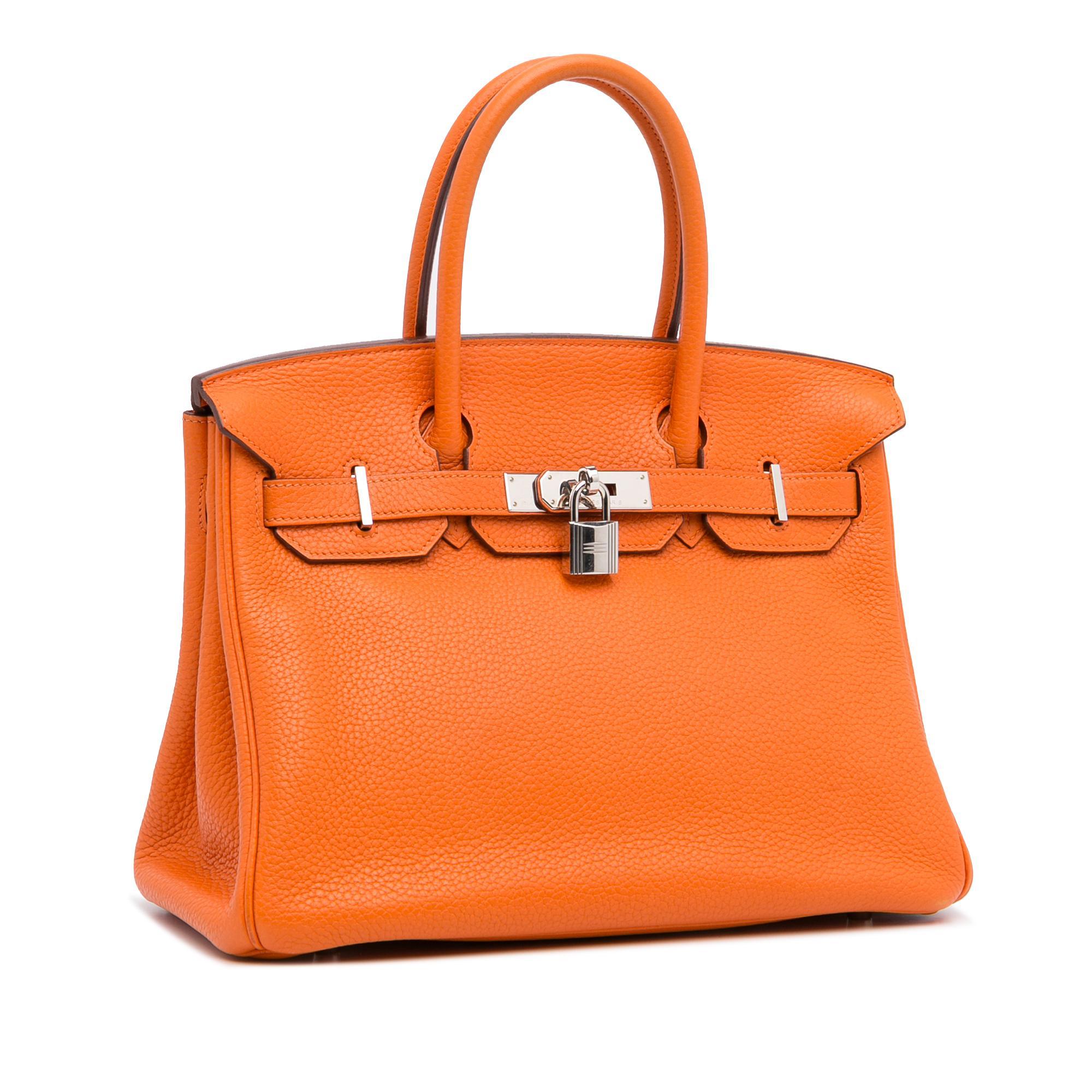 Women's or Men's 2010 Hermes Birkin in Orange Clemence Leather