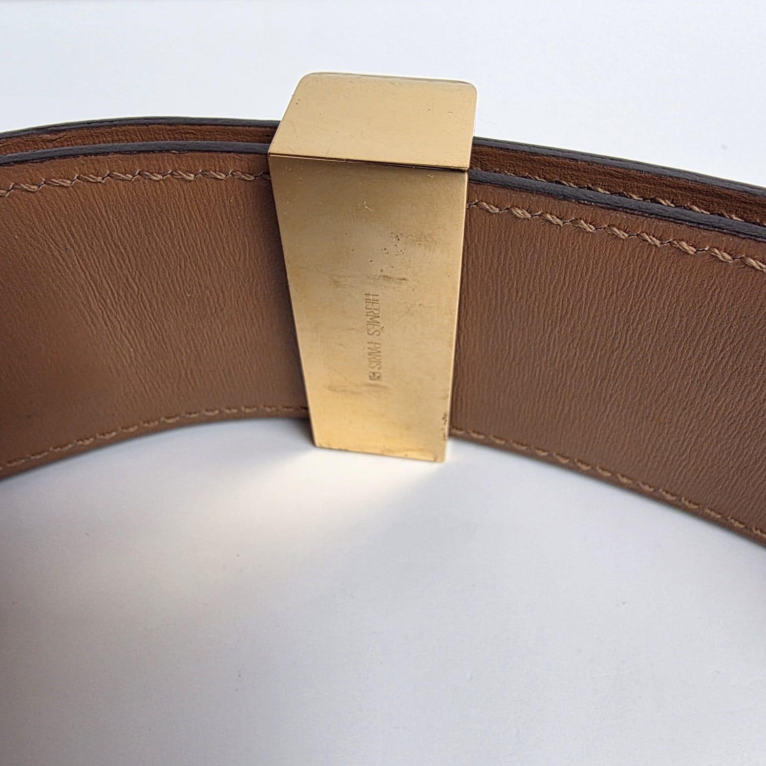 2010 Hermes Black Box Leder Collier de Chien Gürtel (Schwarz) im Angebot