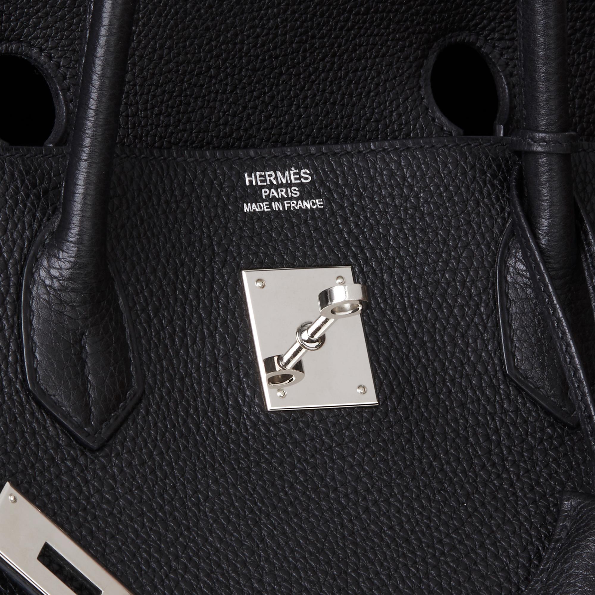 2010 Hermès Black Togo Leather Birkin 40cm 4
