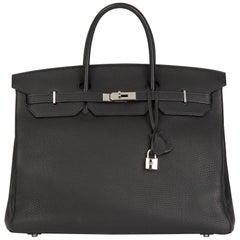 2010 Hermes Black Togo Leather Birkin 40cm