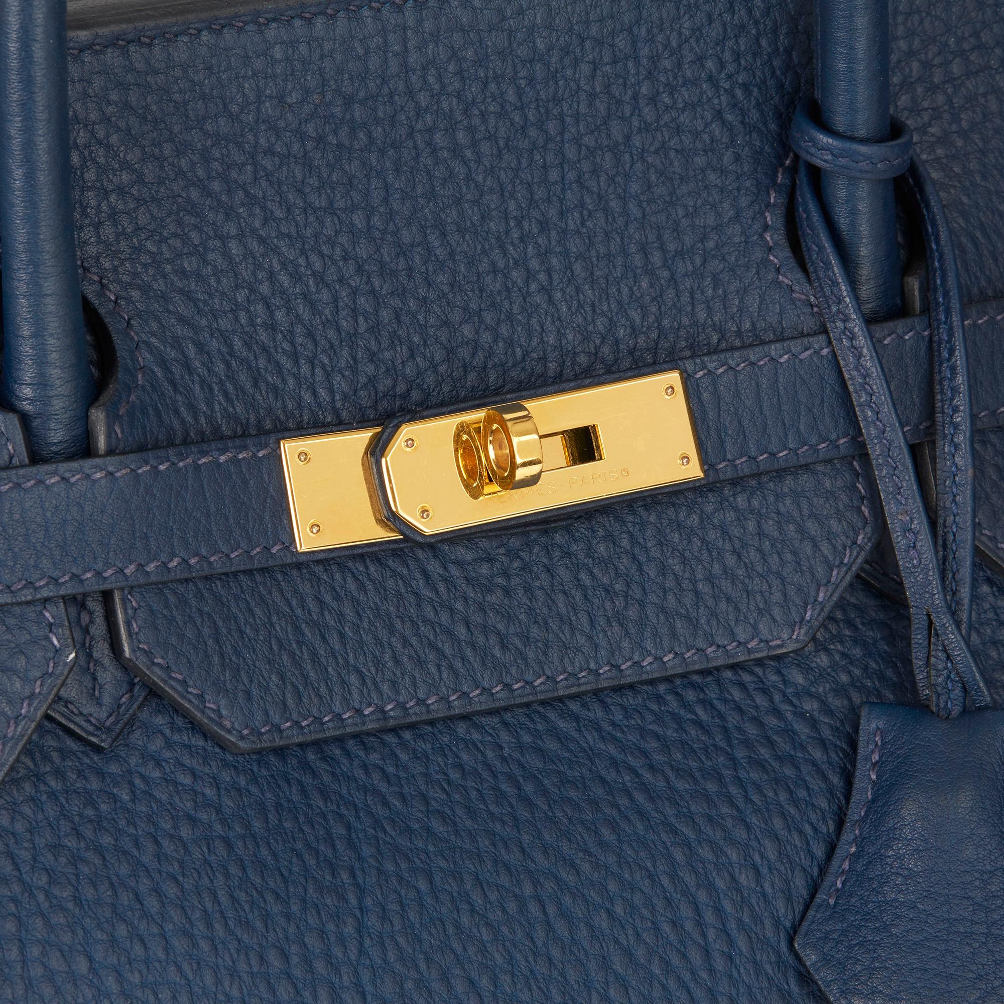 2010 Hermès Bleu de Malte Clemence Leather Birkin 40cm 1