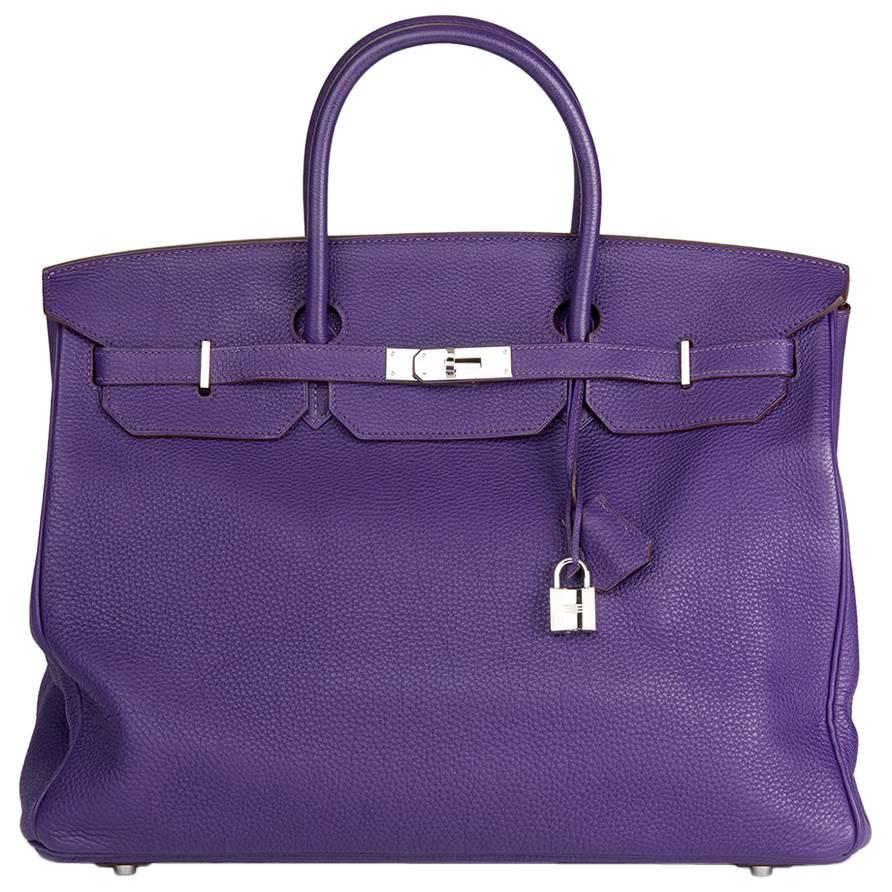 2010 Hermes Iris Togo Leather Birkin 40cm