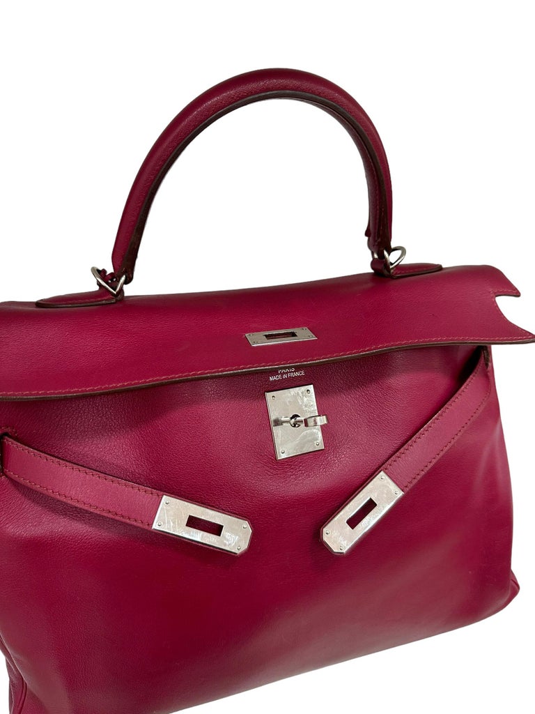 HERMÈS, BRIQUE KELLY SELLIER 35 IN BOX LEATHER, 2010