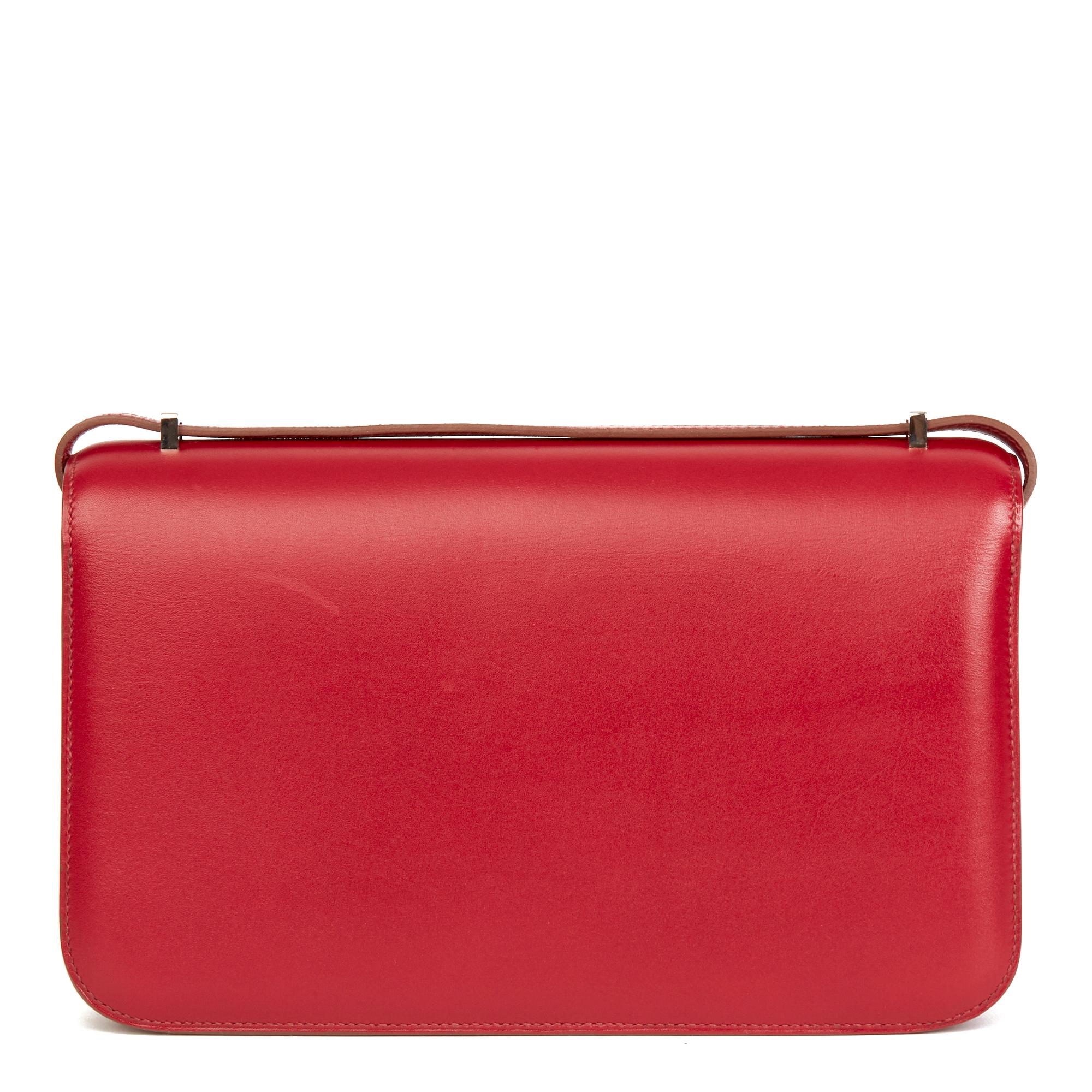 Red 2010  Hermès Rubis Tadelakt Leather Constance Elan