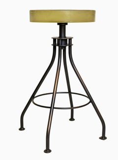 2010 Holly Hunt Alison Berger Glass Seat Counter Stools, Pair, Limited Edition