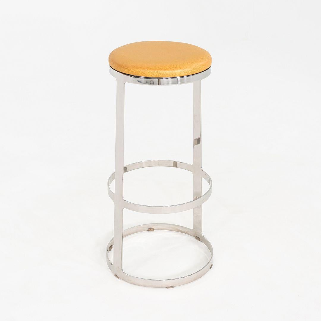 Modern 2010 Lievore Altherr Molina for Bernhardt Design Aro Bar Stool with Swivel Seat For Sale