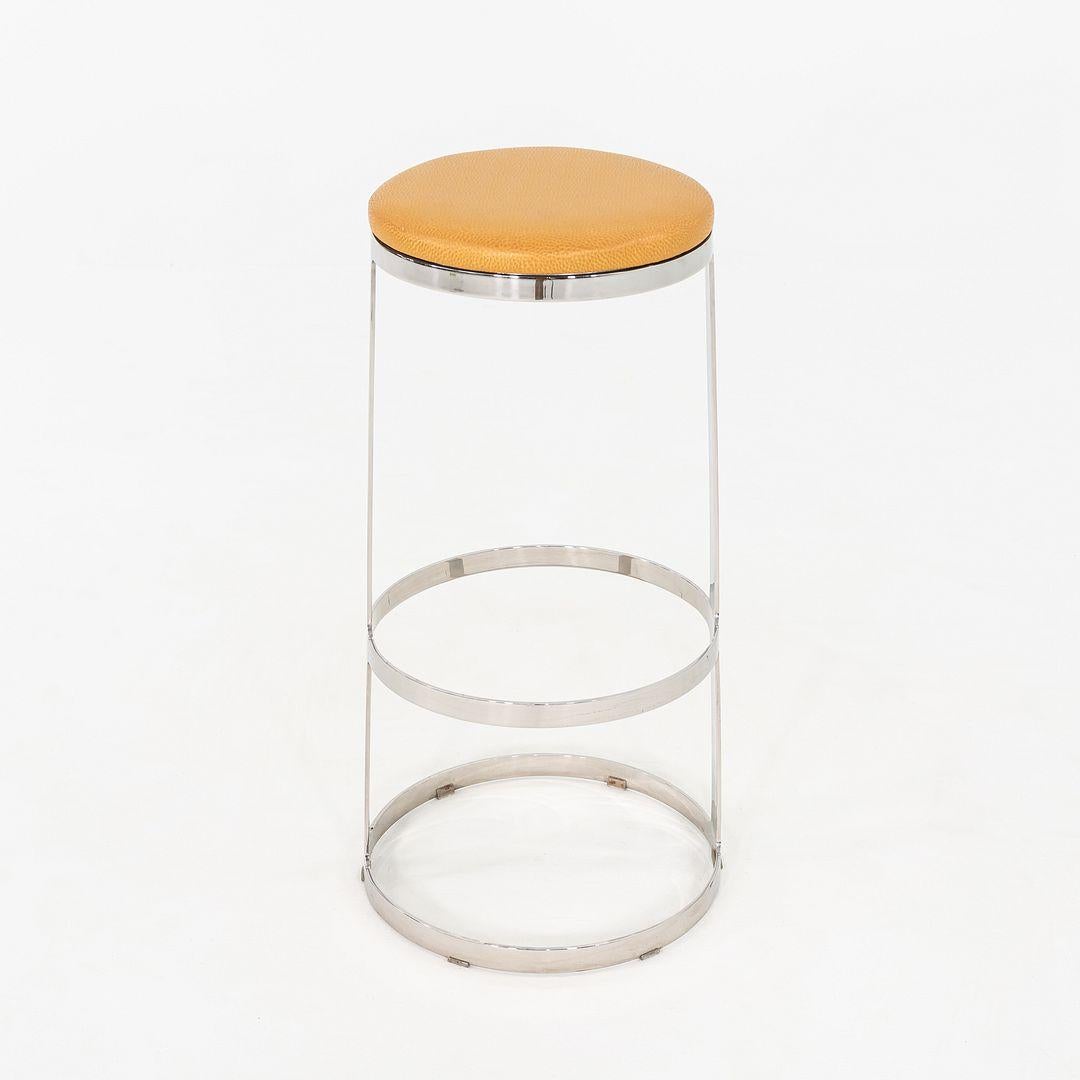 American 2010 Lievore Altherr Molina for Bernhardt Design Aro Bar Stool with Swivel Seat For Sale
