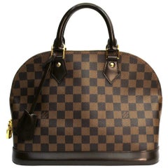 2010 Louis Vuitton Damier Ebene Alma PM Bag