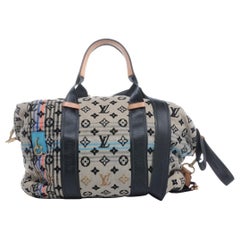 2010  LOUIS VUITTON Monogram Cheche Tuareg Bleu