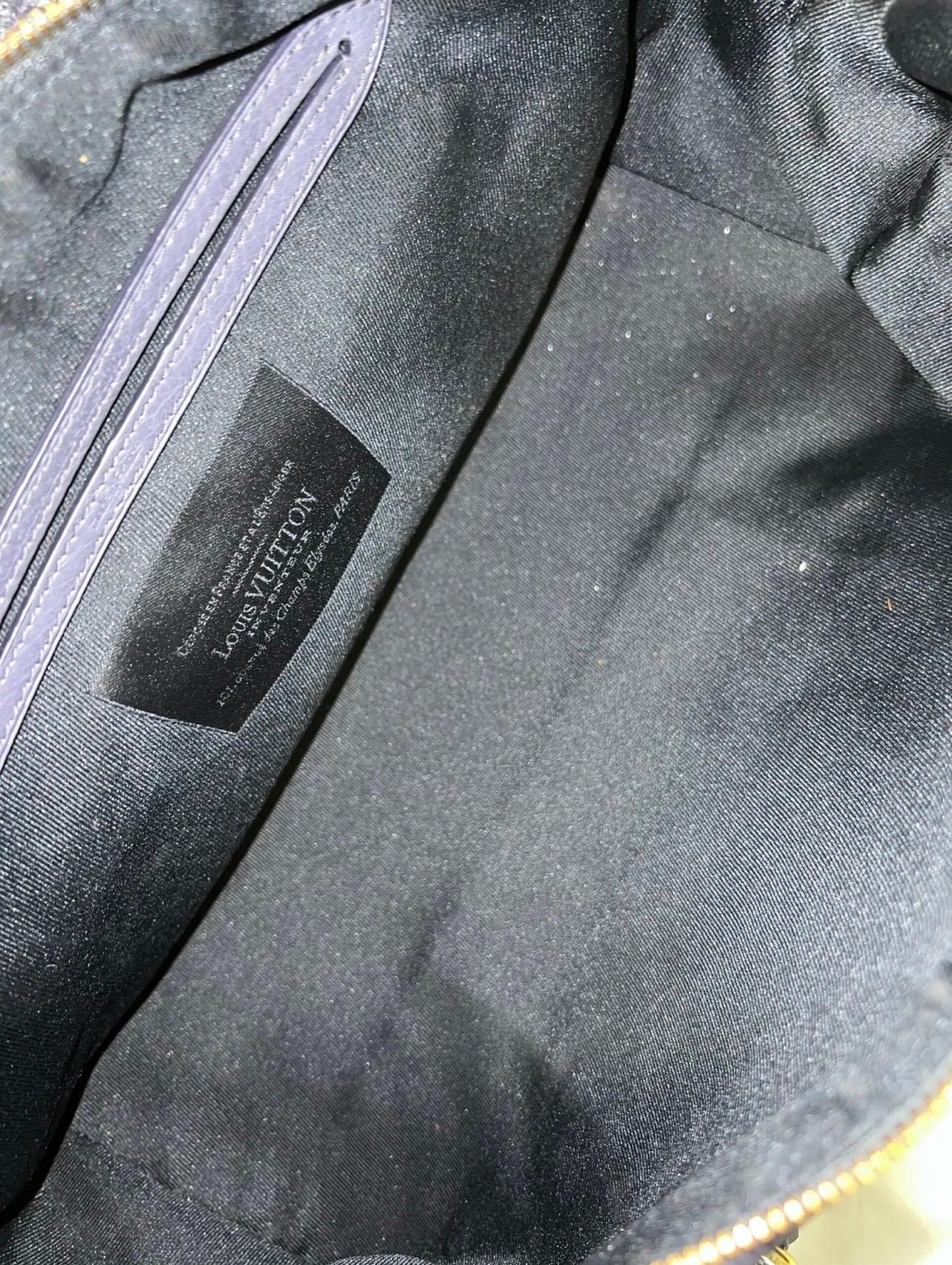 2010 Louis Vuitton Volupte Psyche Blue Top Handle Bag For Sale 8