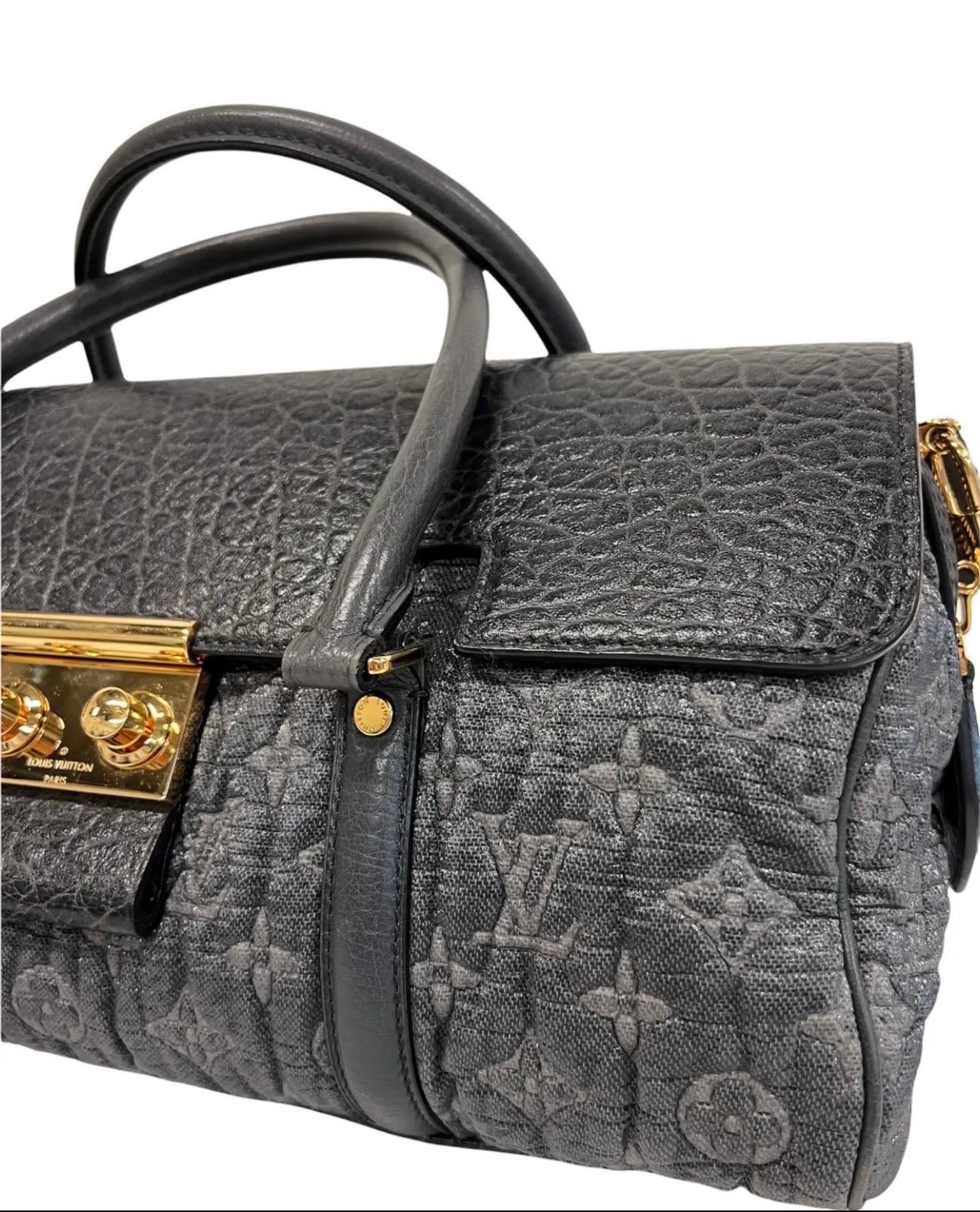 Women's 2010 Louis Vuitton Volupte Psyche Blue Top Handle Bag For Sale