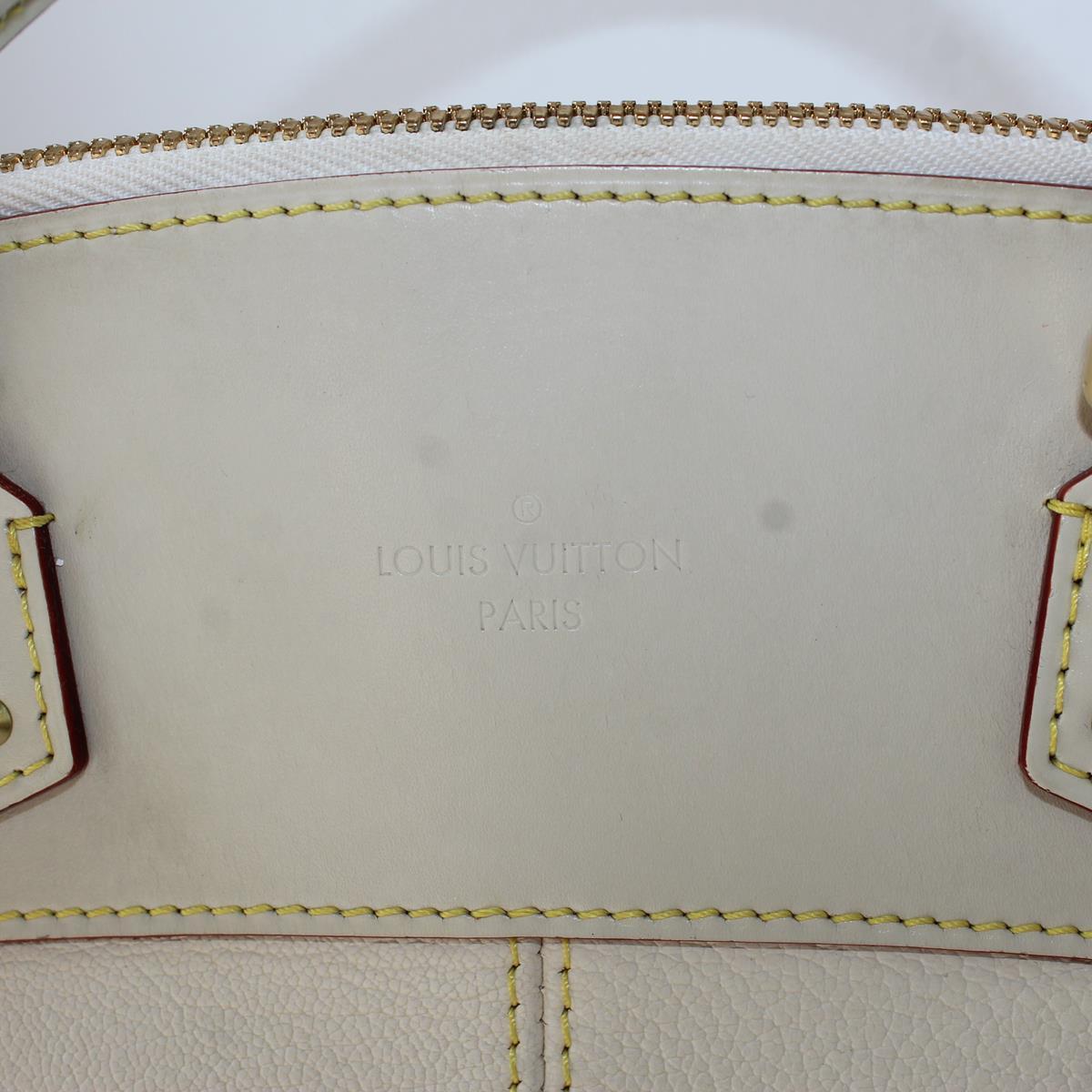 Gray 2010 Louis Vuitton White Handbag