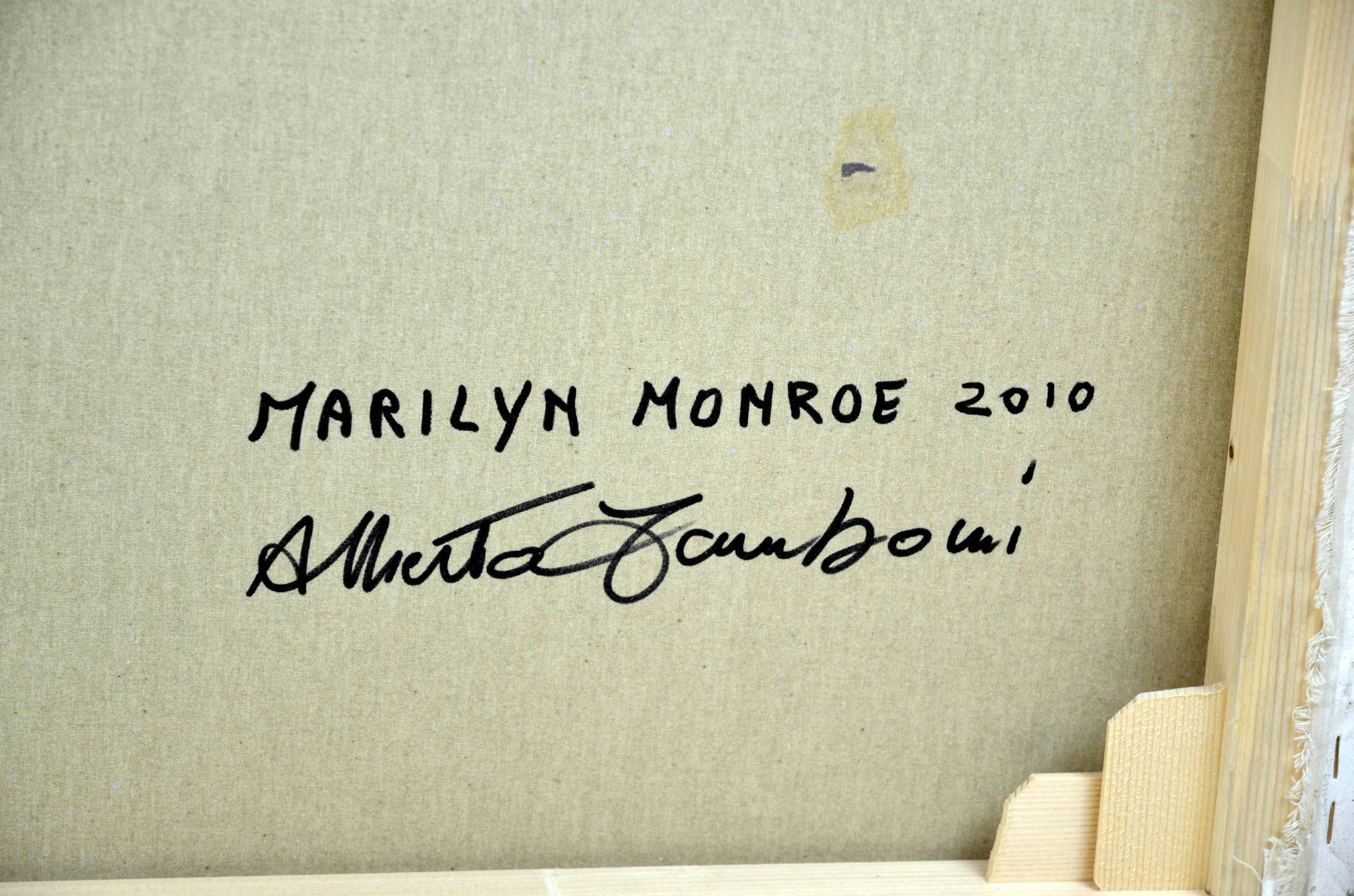 2010 Marilyn Monroe Acrylic on Canvas by Alberto Zamboni 2