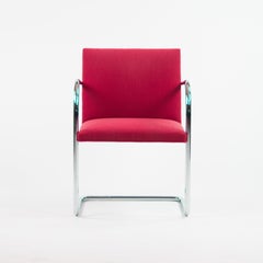 2010 Mies van der Rohe for Knoll Brno Tubular Chrome Dining / Arm Chairs