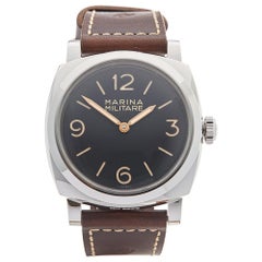 2010 Panerai Radiomir Marina Militare Stainless Steel PAM00587 Wristwatch