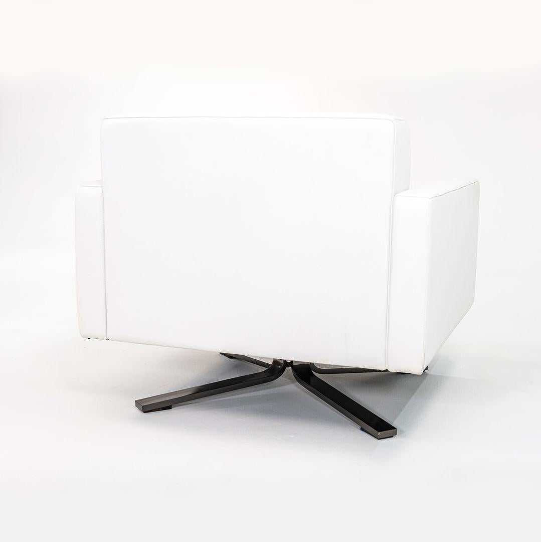 2010 Poltrona Frau Kennedee Swivel Lounge Chair by Jean-Marie Massaud in Leather For Sale 4