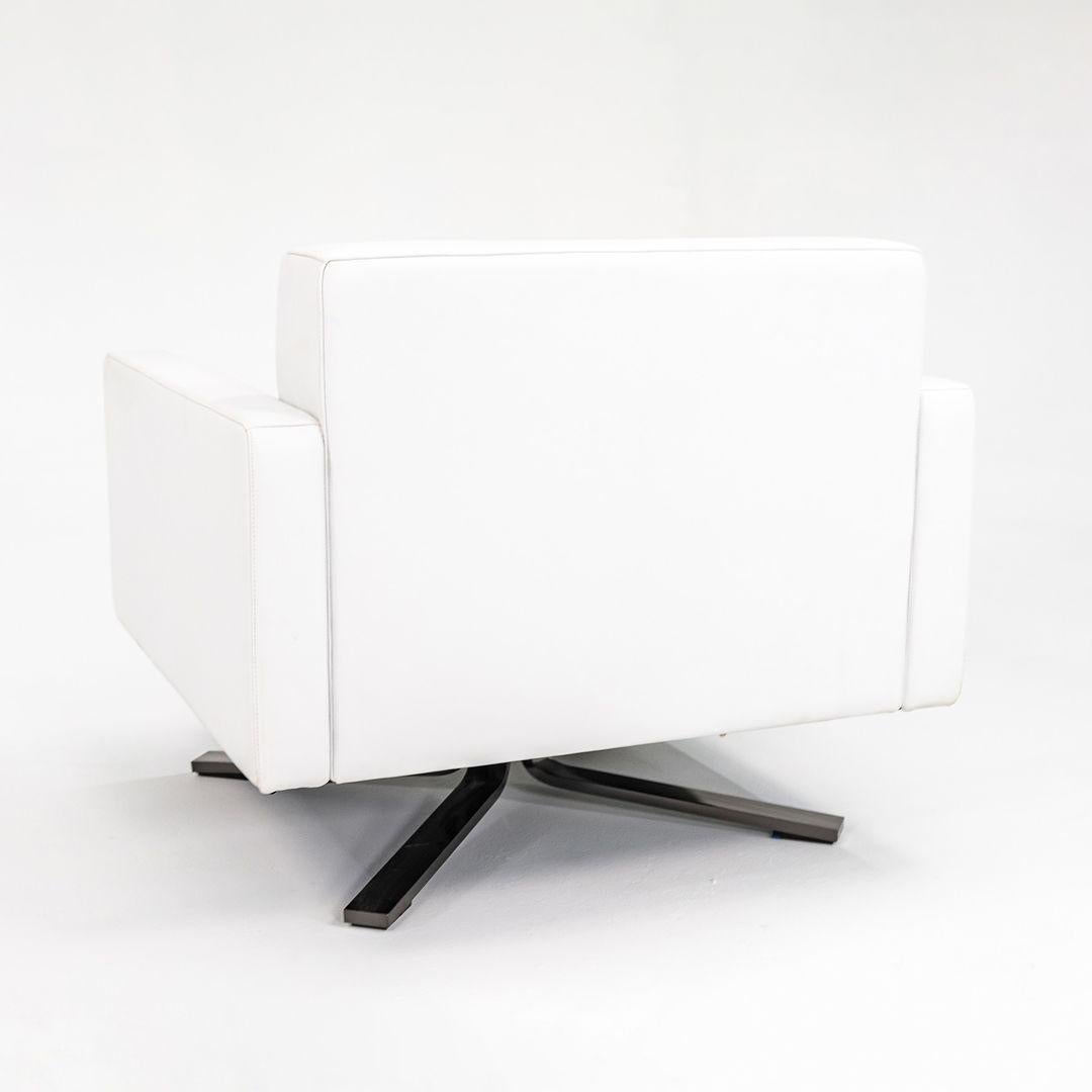 Italian 2010 Poltrona Frau Kennedee Swivel Lounge Chair by Jean-Marie Massaud in Leather For Sale