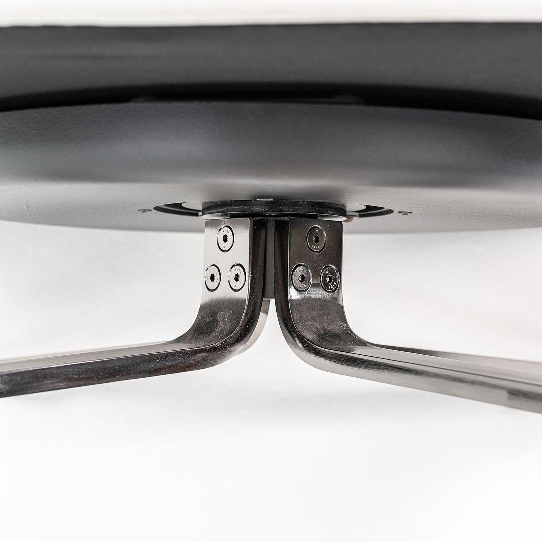 Steel 2010 Poltrona Frau Kennedee Swivel Lounge Chair by Jean-Marie Massaud in Leather For Sale