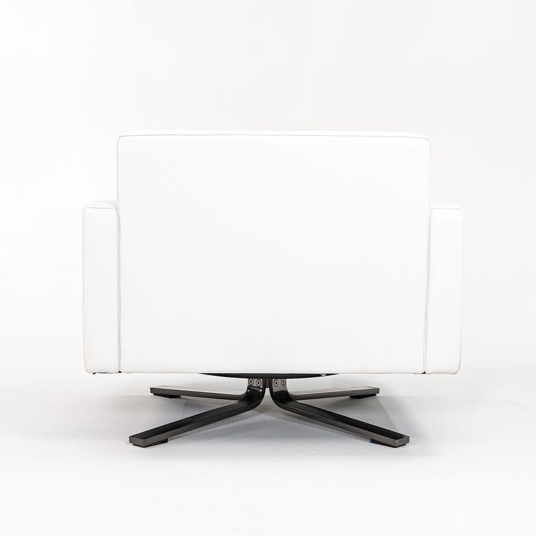 2010 Poltrona Frau Kennedee Swivel Lounge Chair by Jean-Marie Massaud in Leather For Sale 2