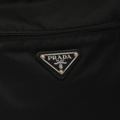 2010 Prada Black Nylon & Calfskin Leather Camera Bag