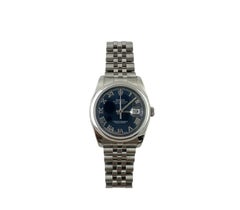 2010 Rolex Men's Watch Blue Roman Dial 116200 Jubilee Band Box/Tag