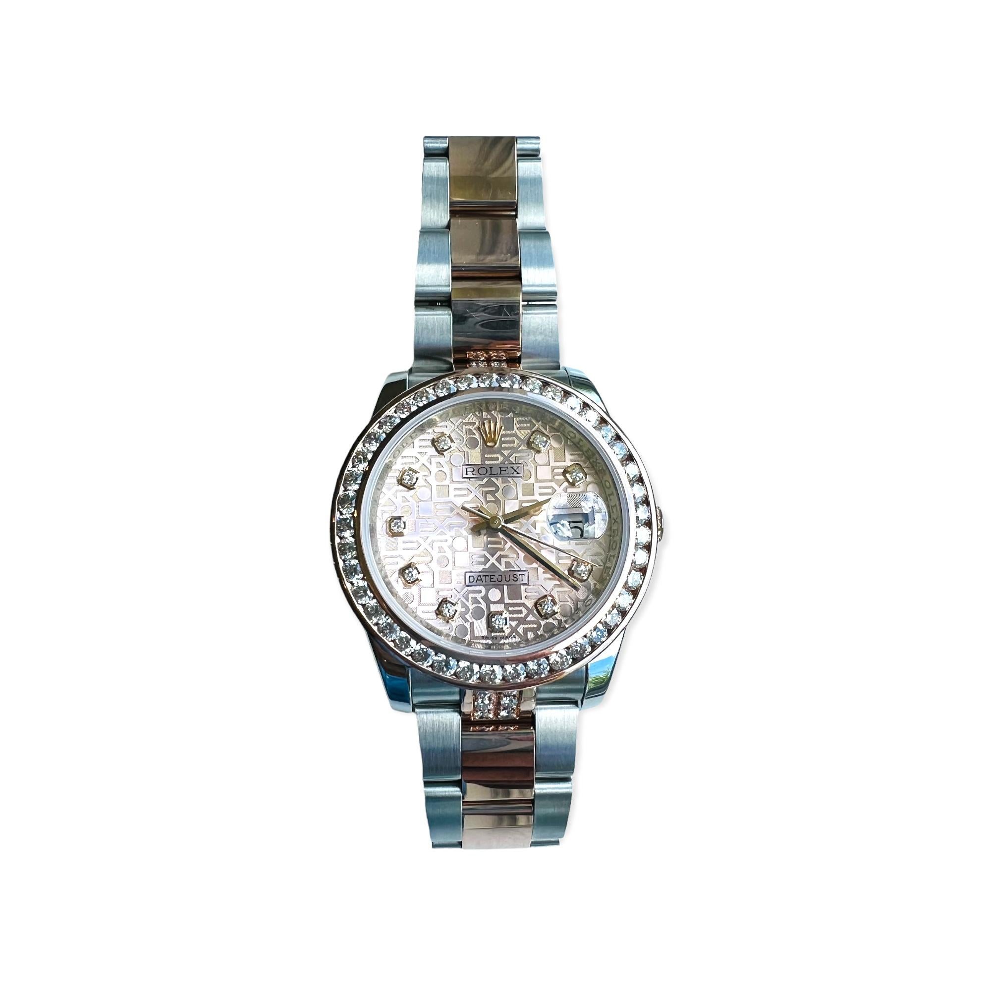 2010 Rolex Rose Gold Two Tone Watch Diamond Dial, Bezel, Band Box/Paperwork 5