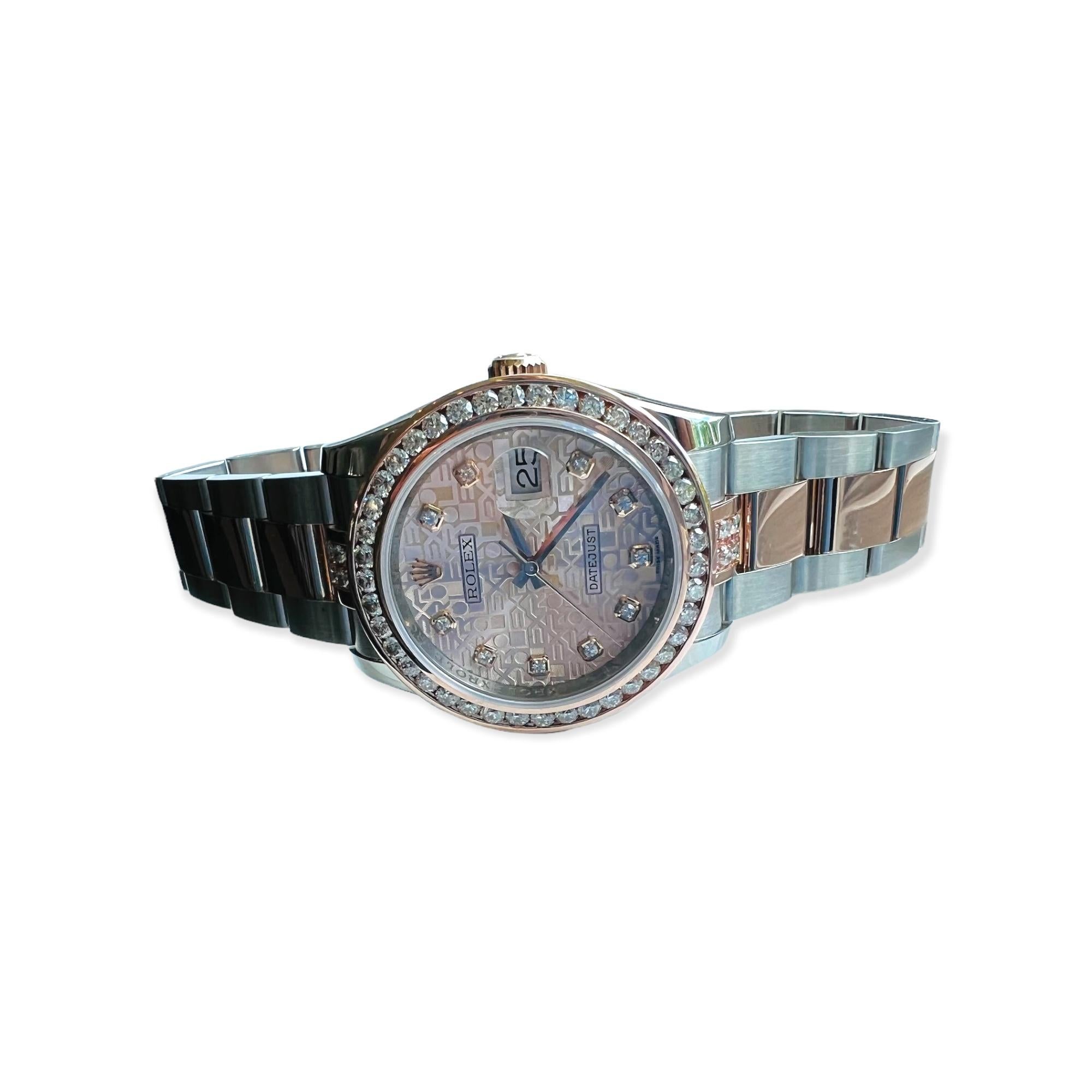 2010 Rolex Rose Gold Two Tone Watch Diamond Dial, Bezel, Band Box/Paperwork 6