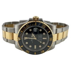 2010 Rolex Submariner Two Tone Black Dial 116613LN Watch Box / Papers
