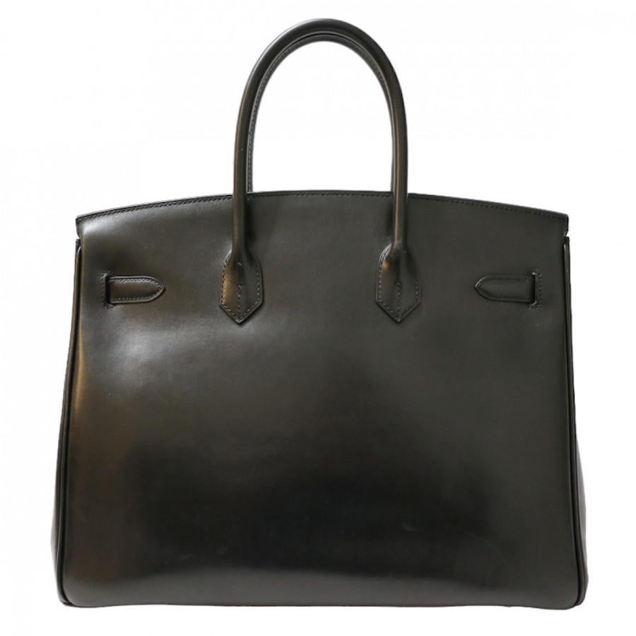2010 So Black Birkin 35 In Good Condition For Sale In Paris, FR