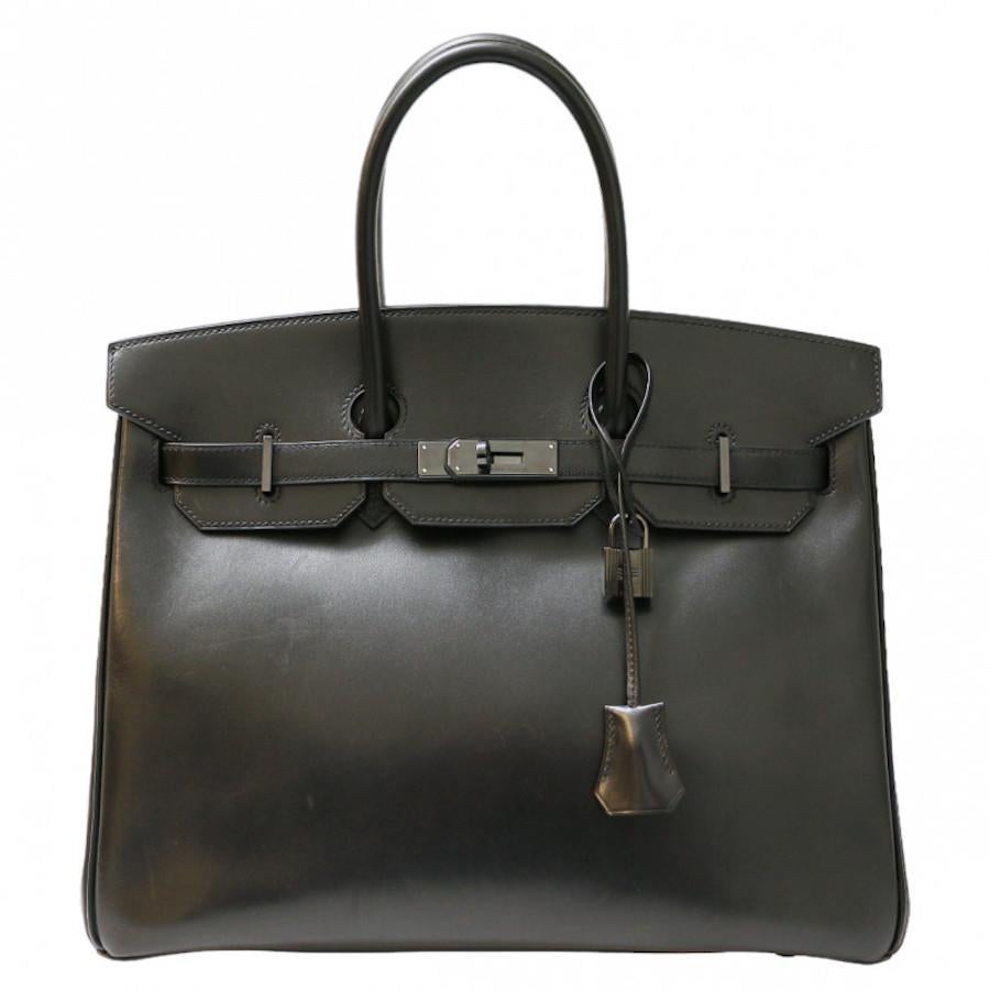 Women's or Men's 2010 So Black Birkin 35 For Sale