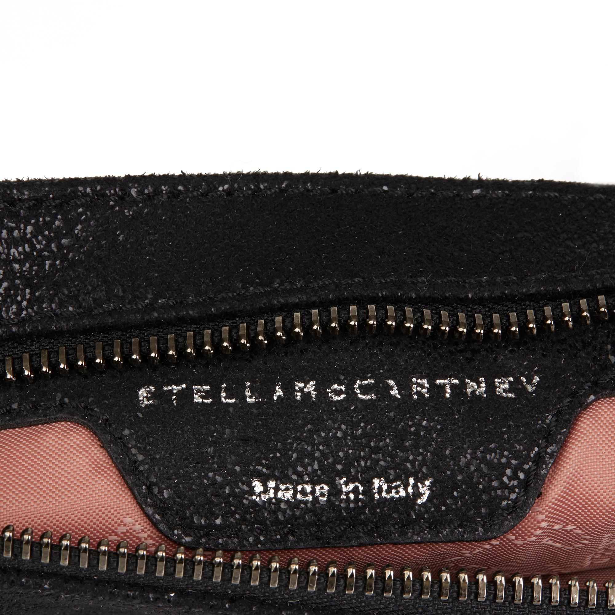 2010 Stella Mccartney Black Artificial Leather Falabella Foldover Clutch 5