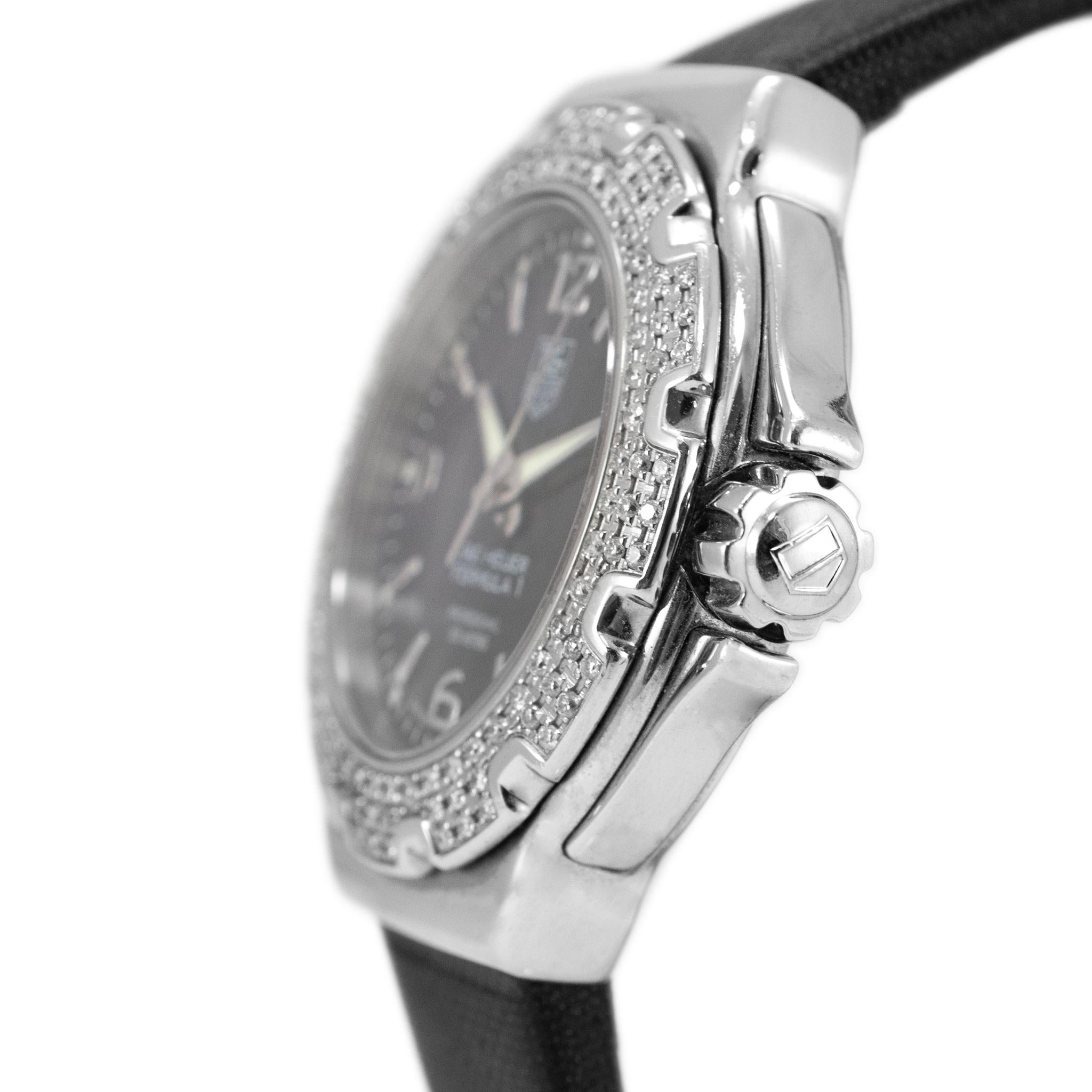 2010 Tag Heuer Formula 1 Quarz 37 WAC1214 Diamant-Lünette Edelstahl-Uhr (Rundschliff)