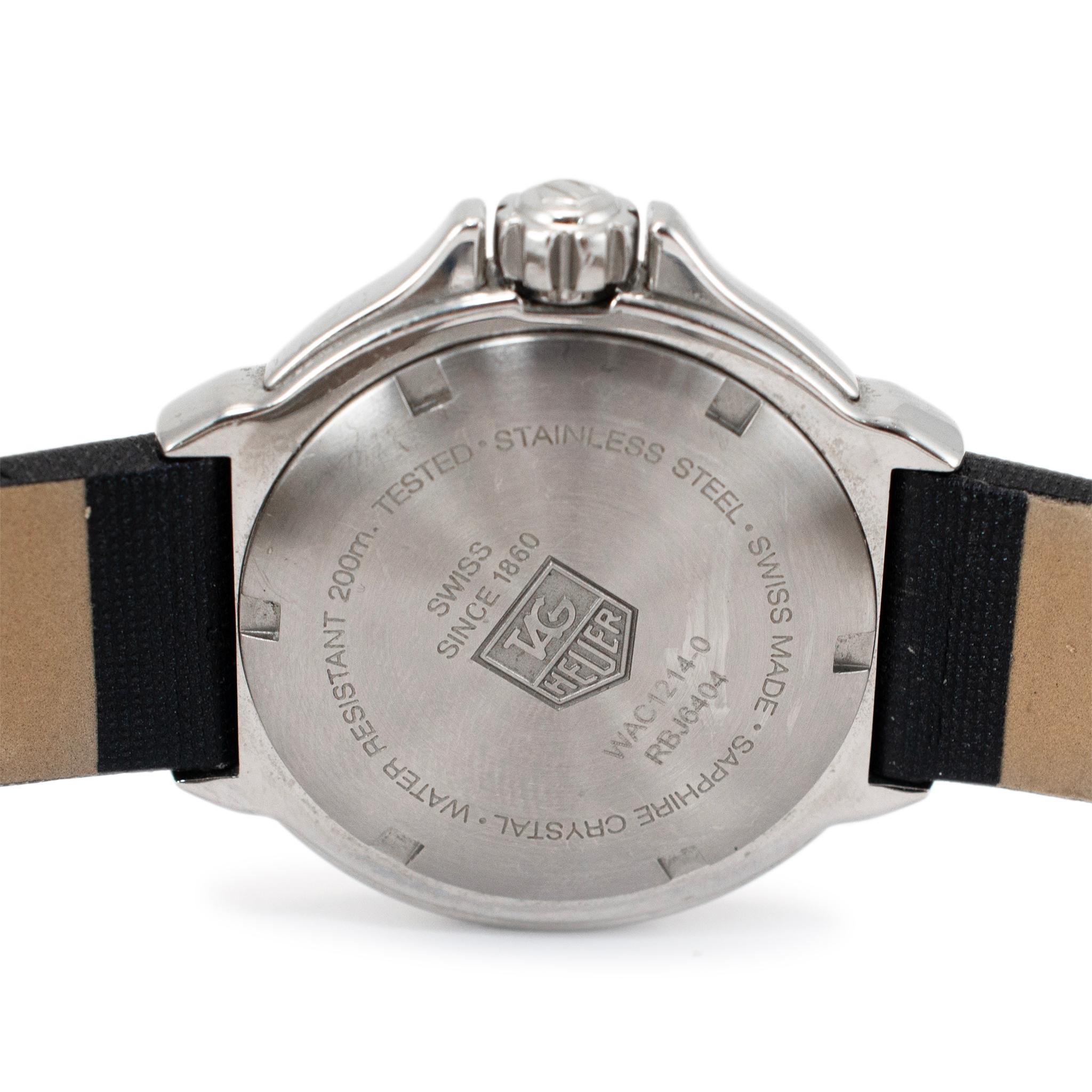 2010 Tag Heuer Formula 1 Quarz 37 WAC1214 Diamant-Lünette Edelstahl-Uhr im Zustand „Hervorragend“ in Houston, TX