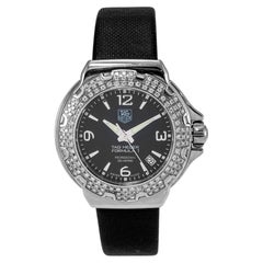 2010 Tag Heuer Formula 1 Quarz 37 WAC1214 Diamant-Lünette Edelstahl-Uhr